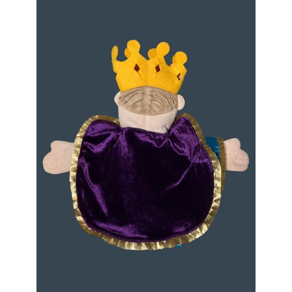 Aurora KING / PRINCE HAND PUPPET Crown Gold Ribbon Retired - Picture 5 of 7